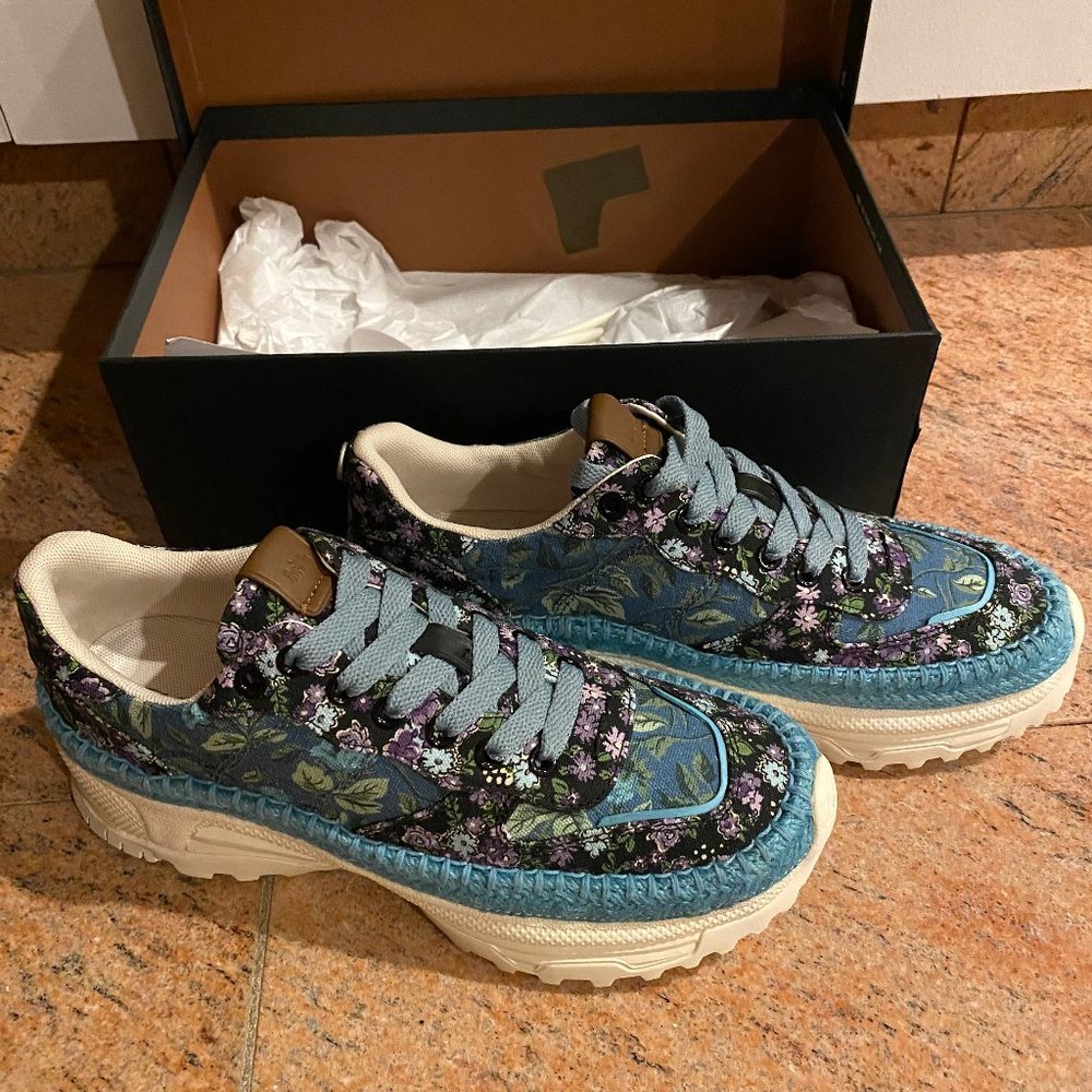 NWT Coach Sneakers C143 ROSE - SLATE MULTICOLOR - BLUE WHITE - SIZE 7.5 B